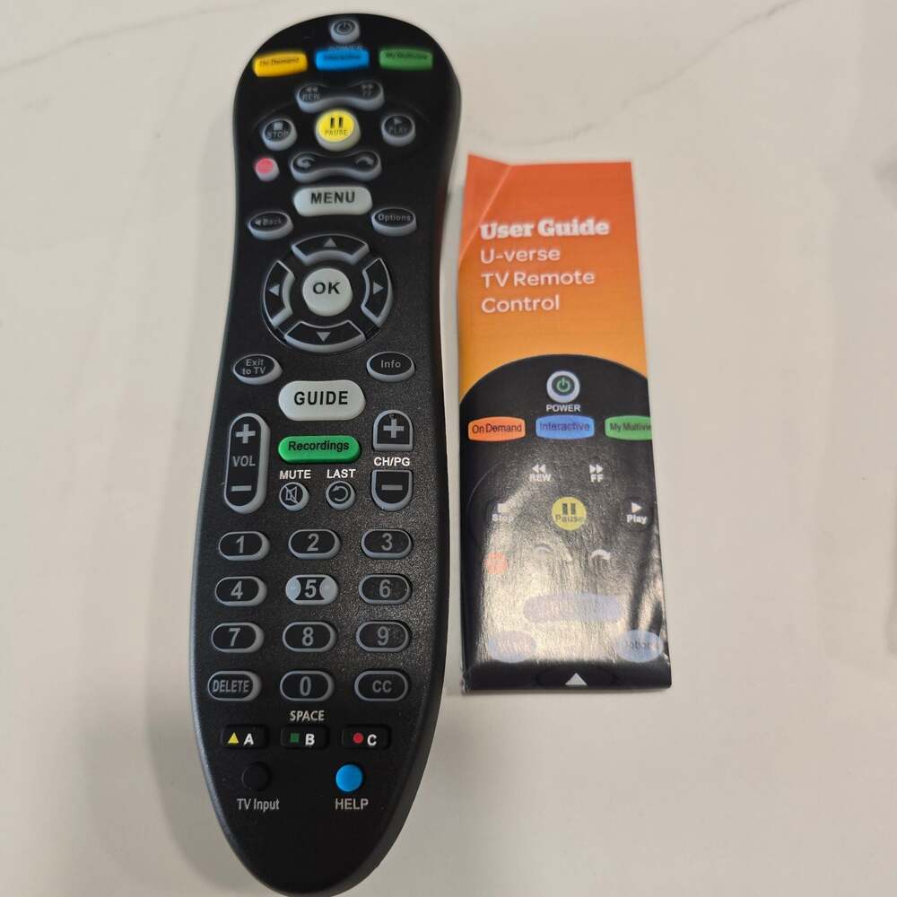 AT&T U-verse S30-S1B Universal Remote Control with User Guide